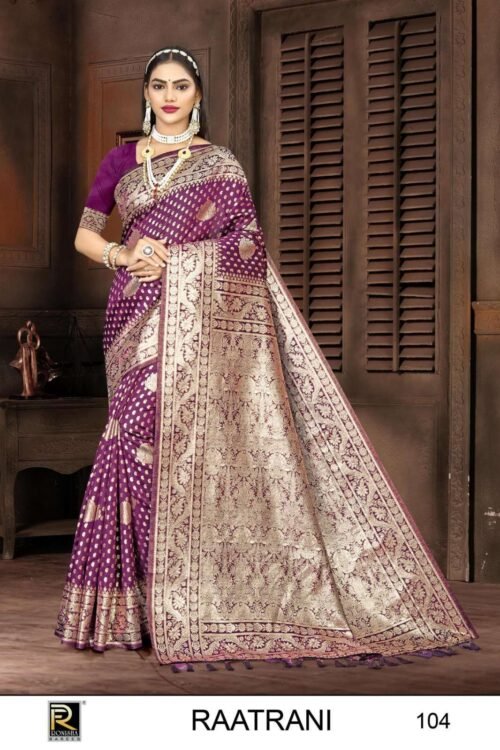 banarasi silk Saree - Image 4