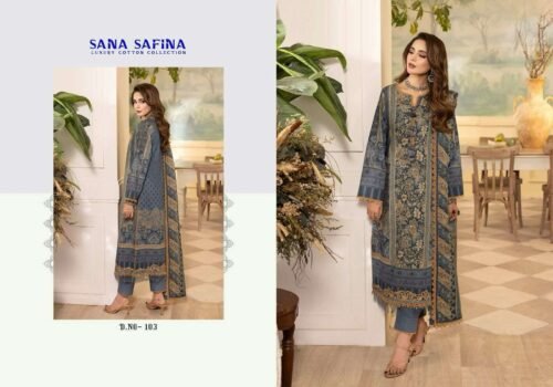 Luxury Cotton Karachi Dress Material - Image 2