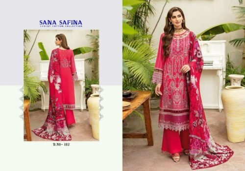 Luxury Cotton Karachi Dress Material - Image 5