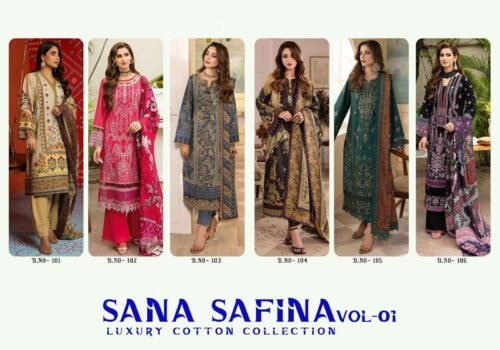 Luxury Cotton Karachi Dress Material - Image 6