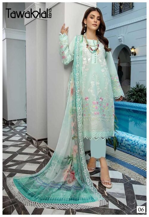 Designer Dress material , Karachi cotton Dress Material - Image 2