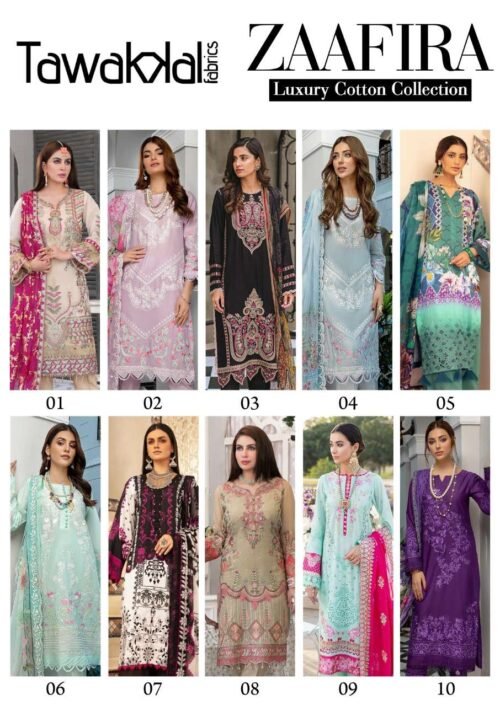 Designer Dress material , Karachi cotton Dress Material - Image 7