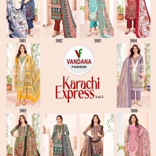 vandana fashion karachi express 3001 3010 series latest straight cut salwar kameez wholesaler surat gujarat 0 2024 02 07 02 26 29 | VastrMitr