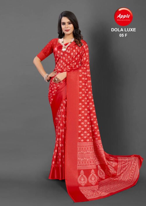 Dola satin patta Saree - Image 7