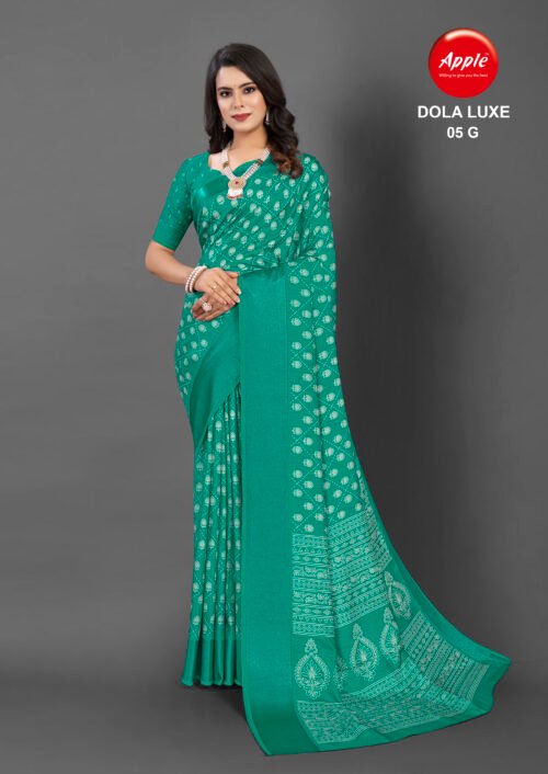 Dola satin patta Saree - Image 8