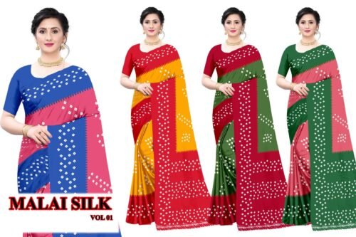 Malai silk saree lot - Image 2