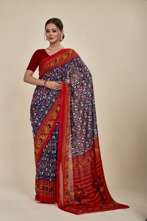 Georgette daily wear saree