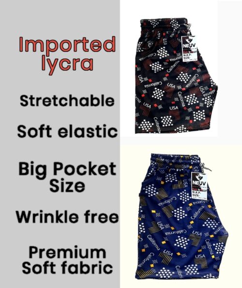 Premium Lycra Printed Shorts - Image 2