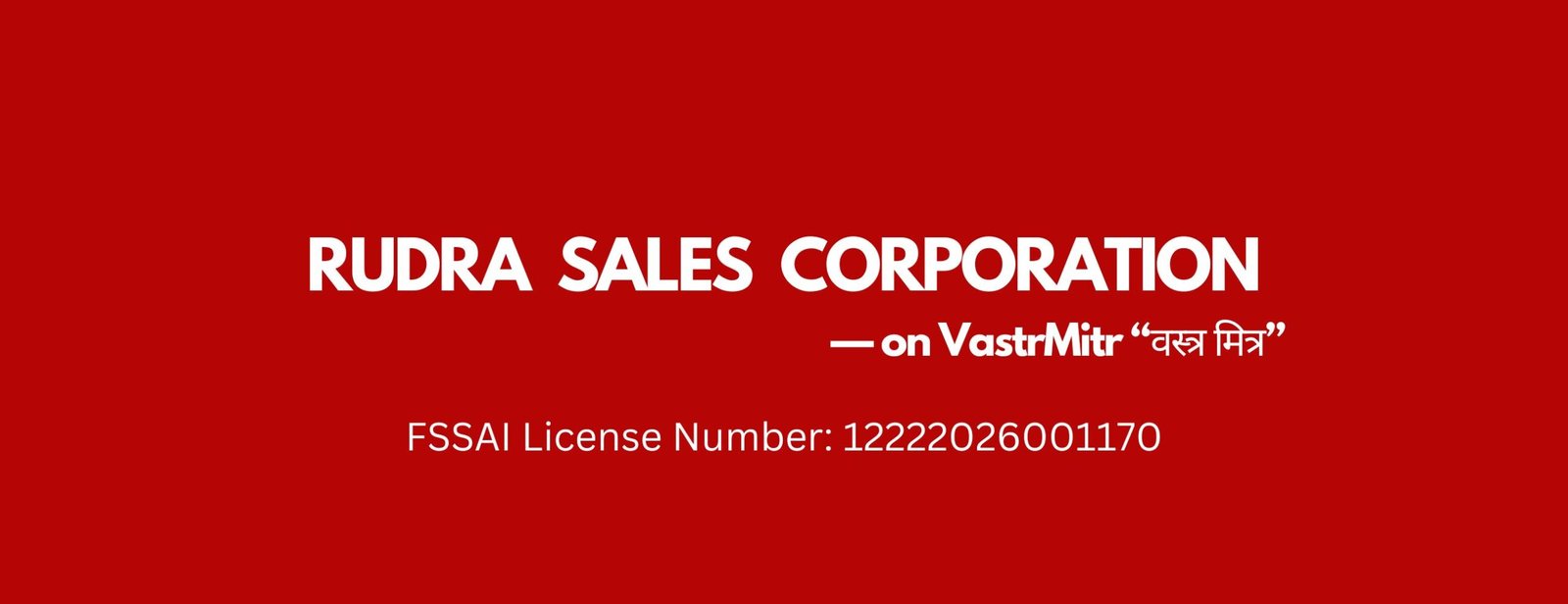 RUDRA SALES CORPORATION