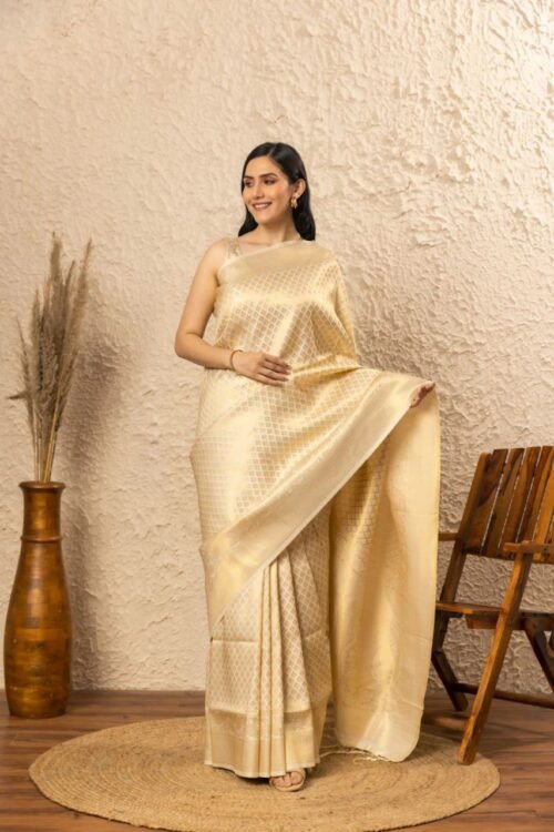 Jacquard lichi silk saree