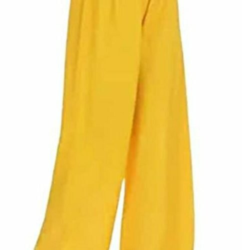 Rayon solid palazzo with elastic and hanger hooks 11 | VastrMitr