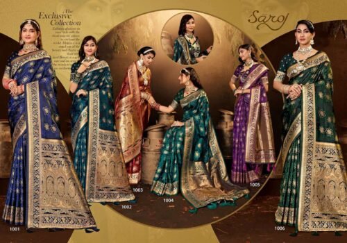 Saroj royal queen vol 4 satin silk wholesale sarees in surat 1 2024 05 21 18 09 18 1 | vastrmitr