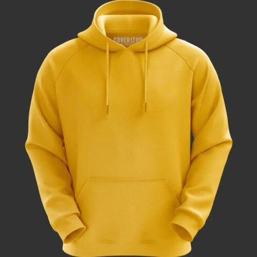 Men Yellow Hoodie,