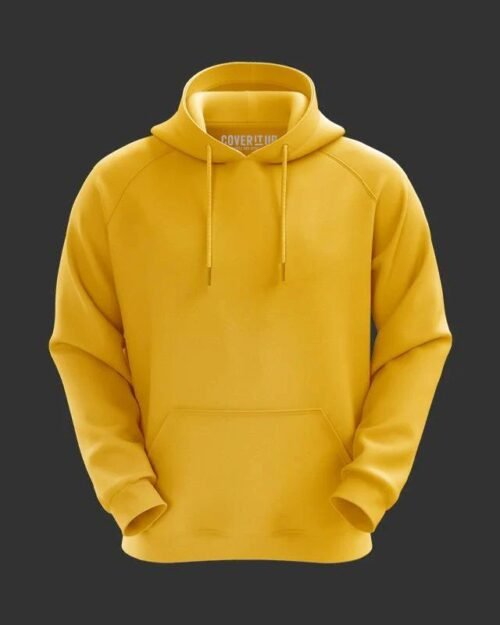 Men yellow hoodie,