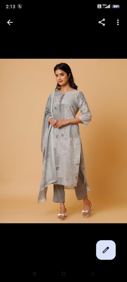 BRANDED. 3PIC SET KURTI. PANT. DUPATTA - Image 14