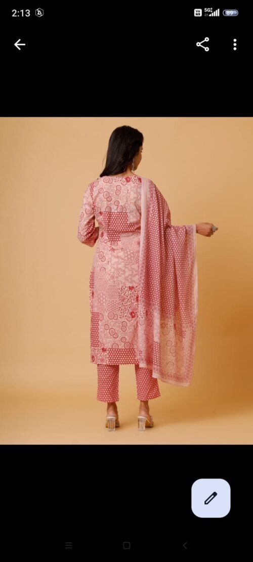 BRANDED. 3PIC SET KURTI. PANT. DUPATTA - Image 11