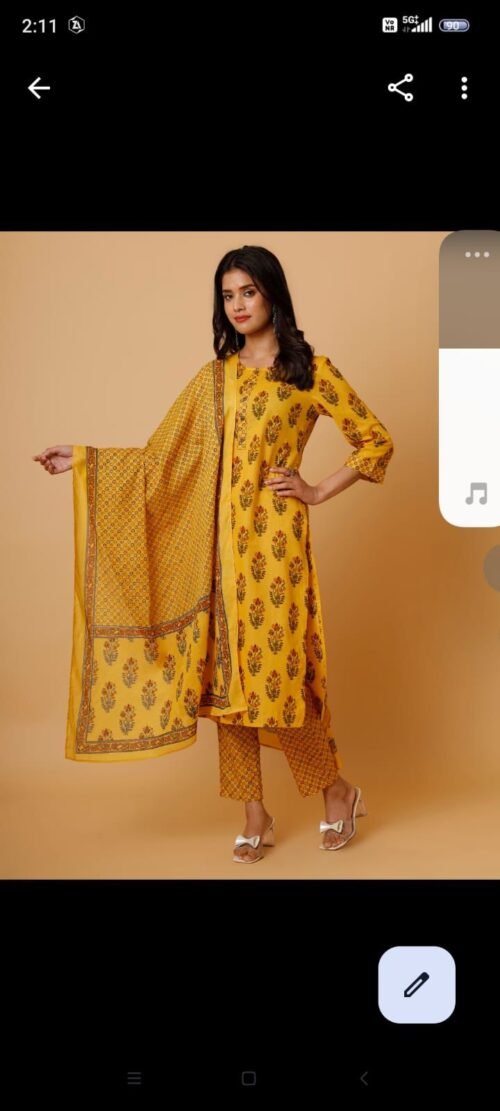 BRANDED. 3PIC SET KURTI. PANT. DUPATTA