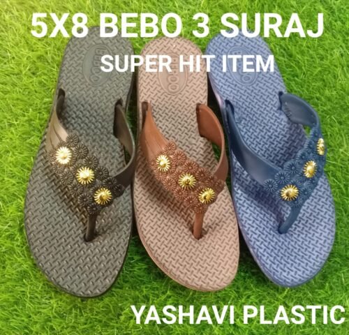 Ledis Eva chappal fresh loose Peking mix colour