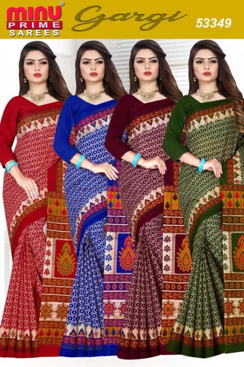 Premium malai Cotton Printed saree - Image 11