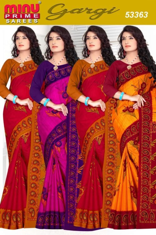 Premium malai Cotton Printed saree - Image 15