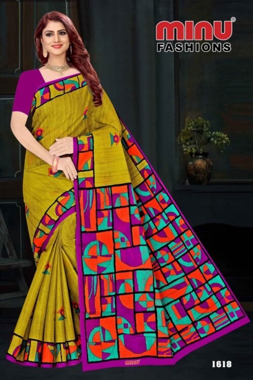 Minu cotton Malaika saree