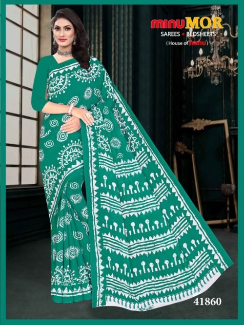 Minu South Cotton Designer Saree - Image 4