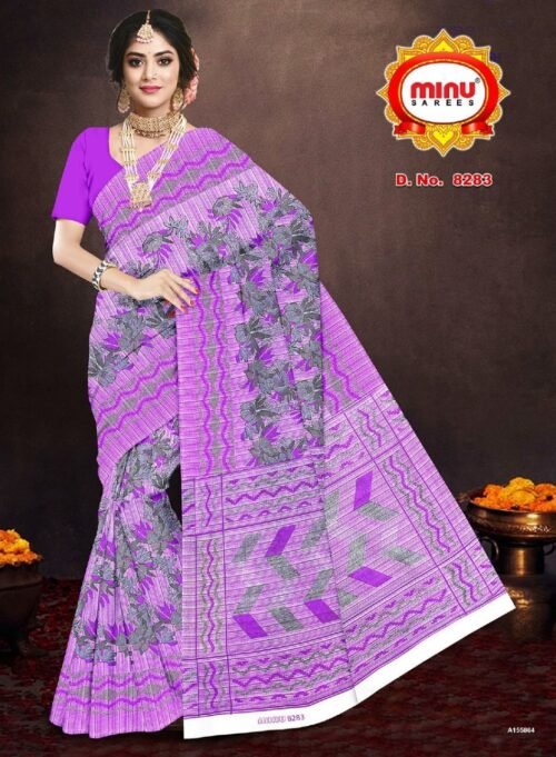 Pushpa (Kerala Cotton) Saree - Image 6