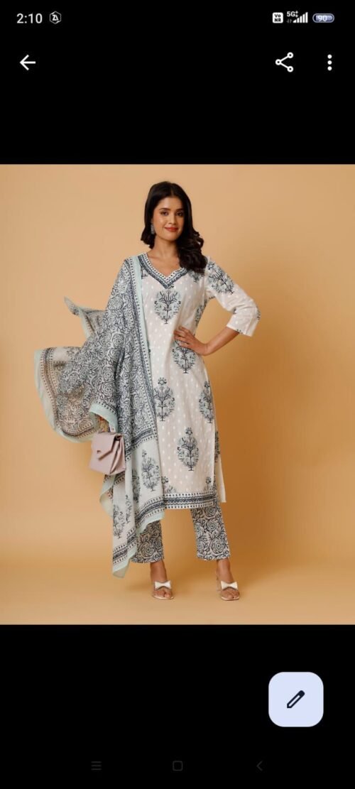 BRANDED. 3PIC SET KURTI. PANT. DUPATTA - Image 16