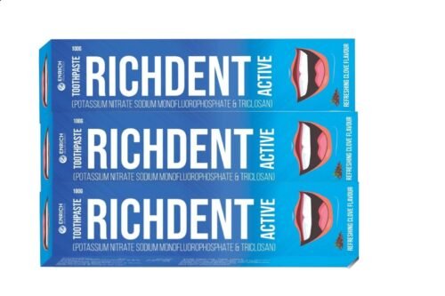 ENRRICH ONE RICHDENT ACTIVE TOOTHPASTE (PACK OF 3)50gm - Image 2