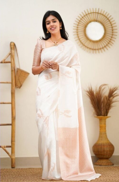 BEAUTIFUL RICH PALLU & JACQUARD WORK ON ALL OVER THE SAREE - Image 3