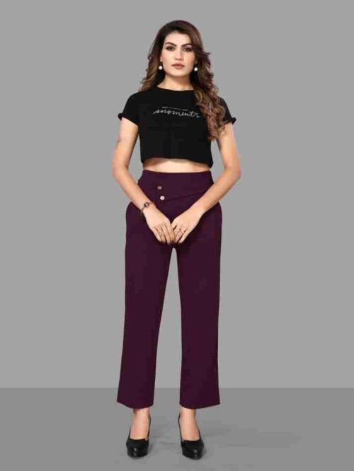 WOMEN'S FANCY BELT PANT