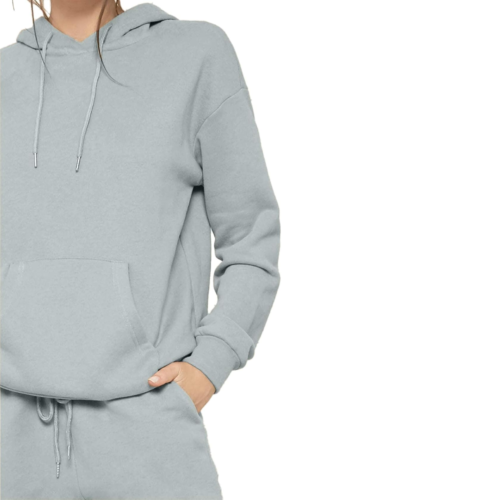 SIFYBRO COTTON FLEECED HOODIE JOGGER SET FOR WOMEN (GREY) - Image 3