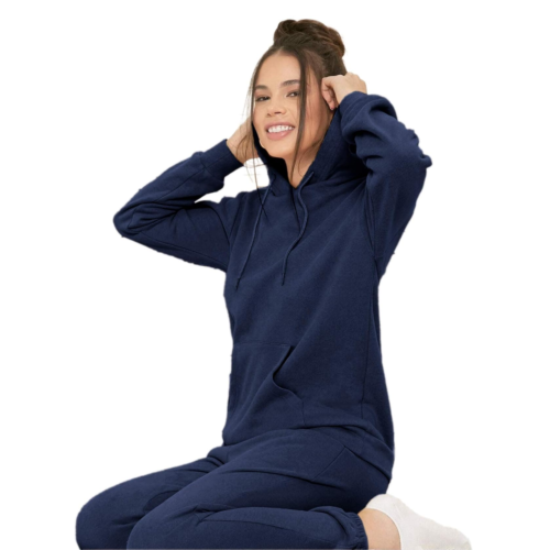 SIFYBRO COTTON FLEECED HOODIE JOGGER SET FOR WOMEN (NAVY BLUE) - Image 5