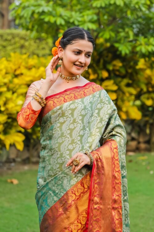 Saree Name: Morni BANARASI - Image 5