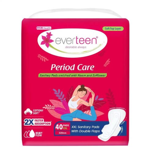 Everteen period care xxl sanitary pads with double flaps neem and safflower 40 pads everteen neud com 8 | vastrmitr