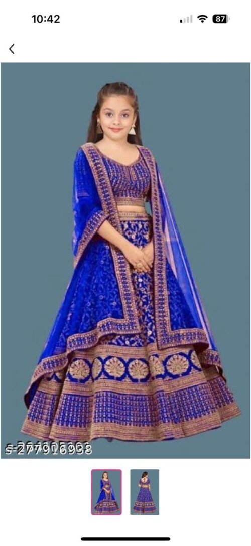 Kids chaniya choli with dupatta for kids girl - Image 2