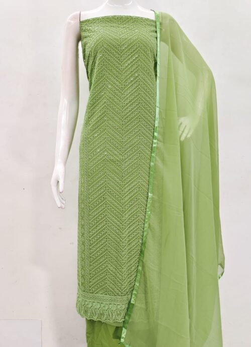 GEORGETTE SHIFLI WORK DRESS METERIAL - Image 5