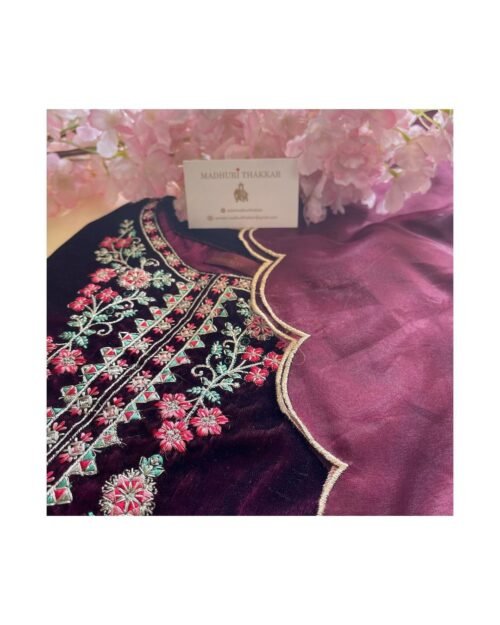 Winter Collection  Velvet Suit Set - Image 4