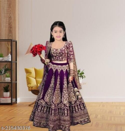 Kids chaniya choli with dupatta for kids girl - Image 5