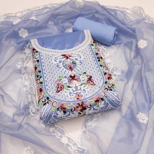 Organza work Dress material - Image 4