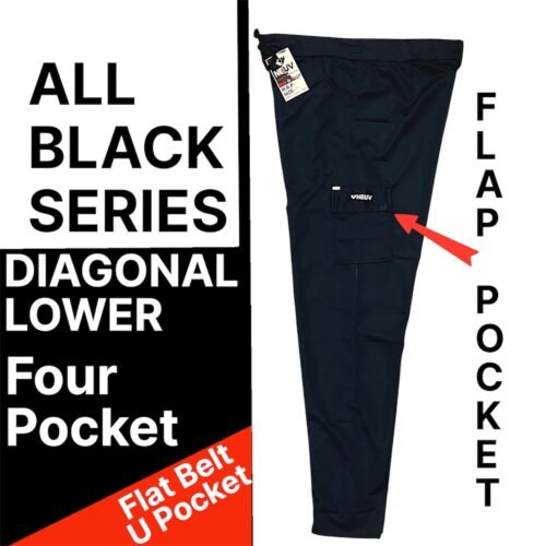 Premium Four Diagonal Pocket Lower Olny Black Series - Image 2