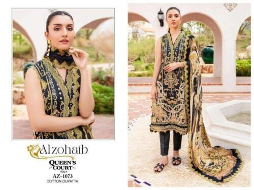 Alzohaib Queens Court  Cotton Dupatta Designer salwar kameez wholesale market in Maharashtra