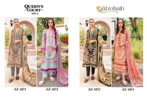 Alzohaib Queens Court  Cotton Dupatta Designer salwar kameez wholesale market in Maharashtra - Image 2