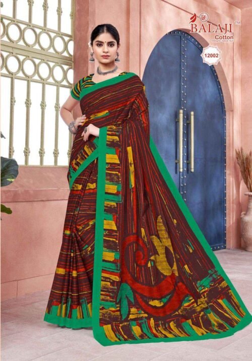 Heavy Cotton Saree - Image 2