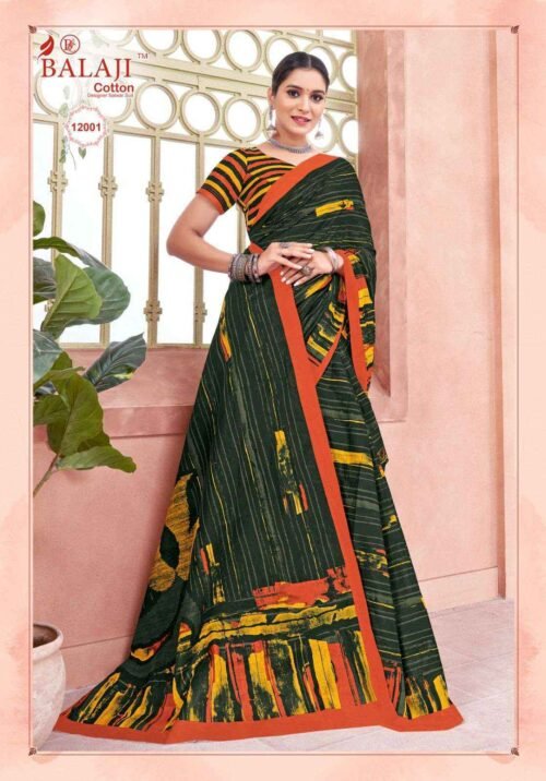 Heavy Cotton Saree - Image 3