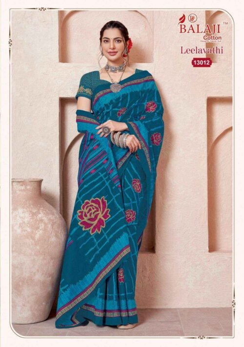 Presenting the latest collections of Balaji Leelavati Vol-13 Cotton Saree - Image 2