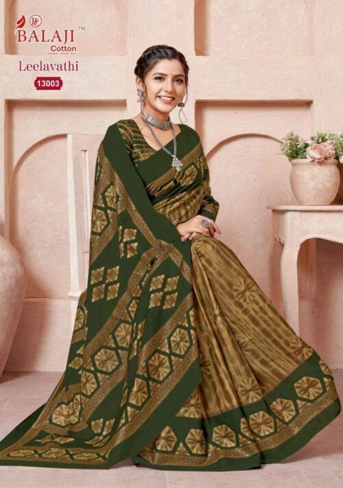 Presenting the latest collections of Balaji Leelavati Vol-13 Cotton Saree - Image 4