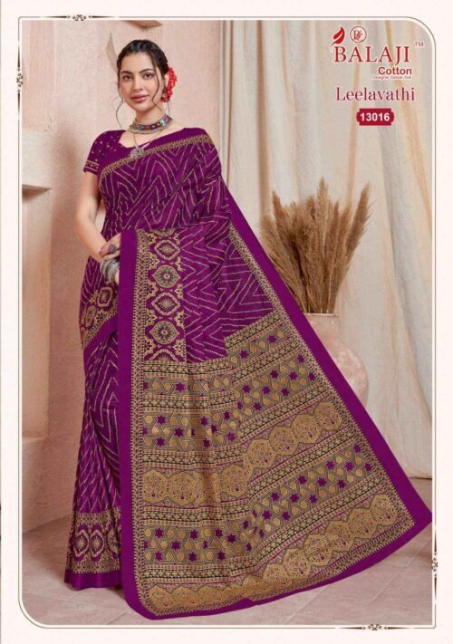 Presenting the latest collections of Balaji Leelavati Vol-13 Cotton Saree - Image 3