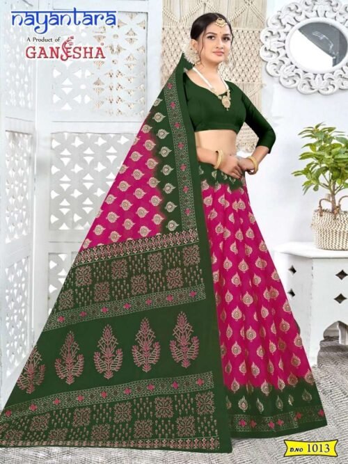Ganesha Nayatara Cotton Saree - Image 9