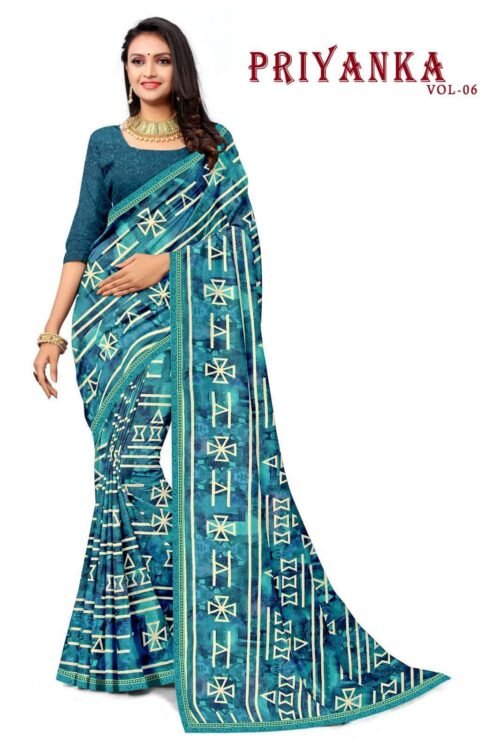 AMYA DAISY  PRINTED SAREES - Image 3